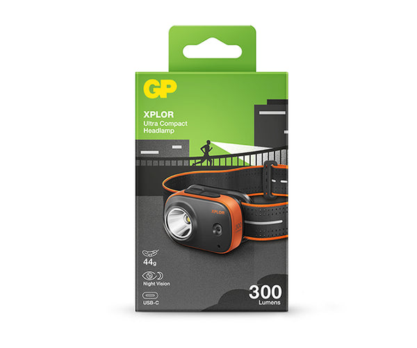 GP XPLOR Ultra Compact Headlamp PHR16 (Urban running)