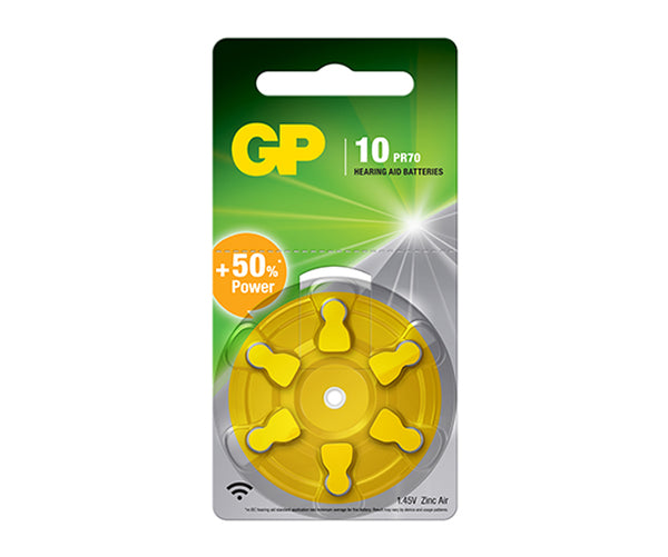 GP Hearing Aid Batteries ZA10