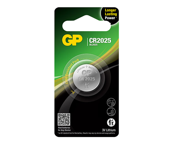 GP Lithium Coin Battery CR2025