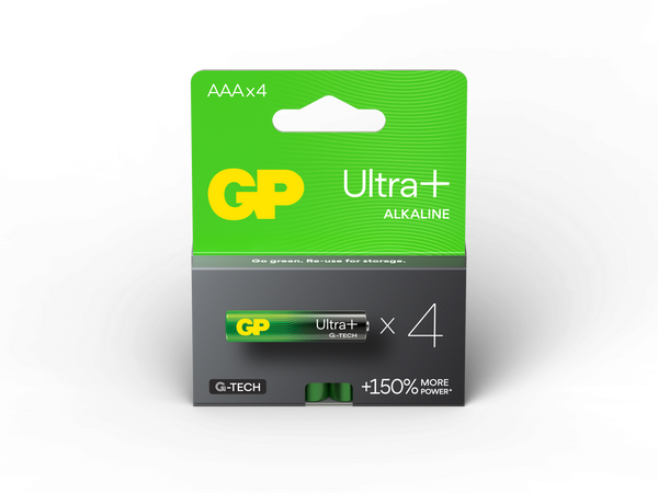 GP Ultra+ Alkaline AAA Batteries