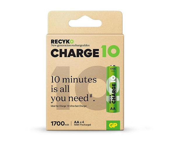 Recyko Charge 10 battery AA 1,700mAh (4 battery pack)